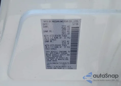 2017 Infiniti Qx60 from USA, damaged, VIN 5N1DL0MM2HC516825